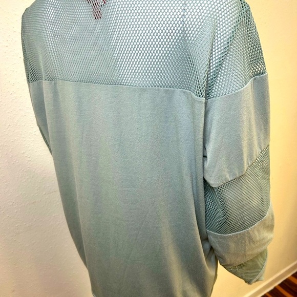 GUESS Women's Green Mesh Sweatshirt - Picture 4 of 6